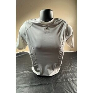 Adidas Adult Force Integrated Football Shirt Mens L White Padded‎ Aero Ready